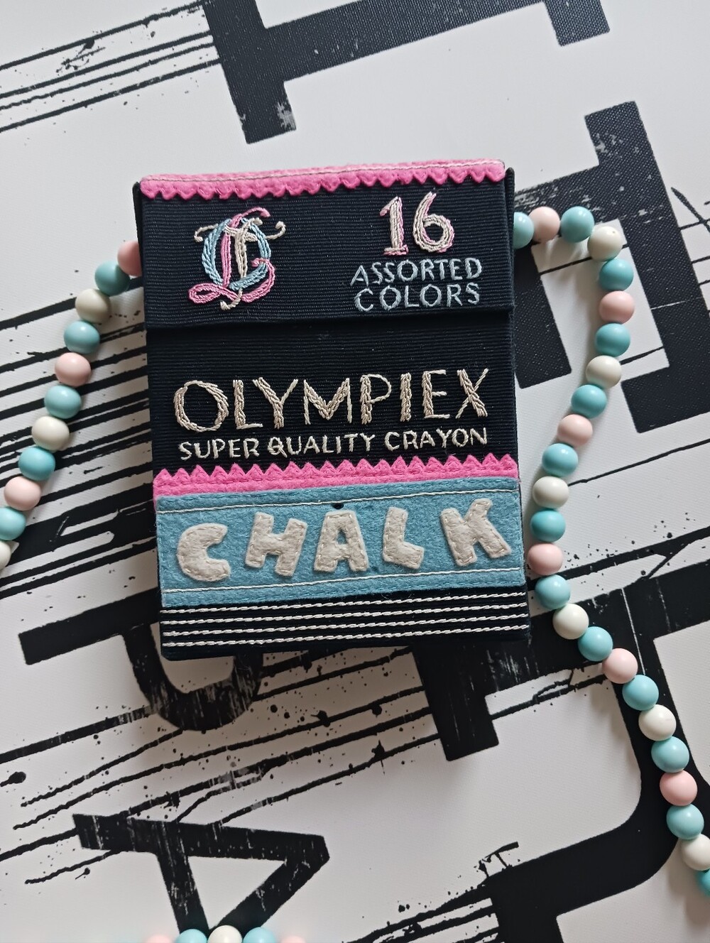 Olympiex Olympia Le- Tan Super Quality Crayon Chalk Crossbody Bag - Picture 11 of 15